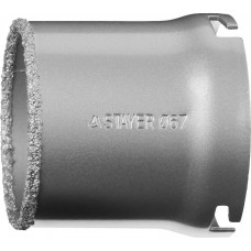 STAYER d 67 мм, L - 55 мм, карбид-вольфрамовая крошка, кольцевая коронка 33345-67 STAYER d 67 мм, L - 55 мм, карбид-вольфрамовая крошка, кольцевая коронка 33345-67