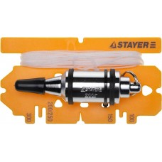 STAYER 5 м, 600 г, отвес строительный со шнуром с противоударными ободками 06352-60 STAYER 5 м, 600 г, отвес строительный со шнуром с противоударными ободками 06352-60
