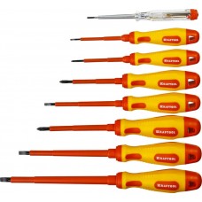 KRAFTOOL 8 шт., набор диэлектрических отверток Х-Drive Electro 250088-H8 KRAFTOOL 8 шт., набор диэлектрических отверток Х-Drive Electro 250088-H8