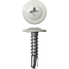 ЗУБР 25 х 4.2 мм, 400 шт., ПШМ-С саморезы с прессшайбой и сверлом для листового металла RAL-9003 белый 300211-42-025-9003 Мастер ЗУБР 25 х 4.2 мм, 400 шт., ПШМ-С саморезы с прессшайбой и сверлом для листового металла RAL-9003 белый 300211-42-025-9003 Мастер