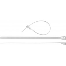 ЗУБР 150х7.5 мм, 100 шт., хомуты нейлоновые многоразовые белые 309240-75-150 ЗУБР 150х7.5 мм, 100 шт., хомуты нейлоновые многоразовые белые 309240-75-150