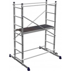 СИБИН максимальная высота платформы 305 см, алюминий, максимальная нагрузка 150 кг, вышка-тура 38840-5 СИБИН максимальная высота платформы 305 см, алюминий, максимальная нагрузка 150 кг, вышка-тура 38840-5