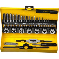 STAYER 32 предмета, легированная сталь, набор метчиков и плашек MaxCut Master STAYER 32 предмета, легированная сталь, набор метчиков и плашек MaxCut Master