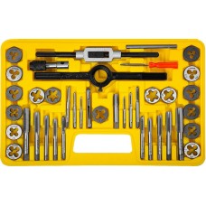 STAYER 40 предметов, легированная сталь, набор метчиков и плашек MaxCut 2805-H40_z01 STAYER 40 предметов, легированная сталь, набор метчиков и плашек MaxCut 2805-H40_z01