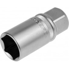 ЗУБР 1/2", 21 мм, Cr-V сталь, хромированная, торцовая головка свечная 27728-21 ЗУБР 1/2", 21 мм, Cr-V сталь, хромированная, торцовая головка свечная 27728-21