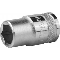 KRAFTOOL 1/2", 13 мм, Cr-V сталь, хромированная, торцовая головка 27805-13_z01 KRAFTOOL 1/2", 13 мм, Cr-V сталь, хромированная, торцовая головка 27805-13_z01