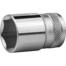 KRAFTOOL 1/2", 19 мм, Cr-V сталь, хромированная, торцовая головка 27805-19_z01 KRAFTOOL 1/2", 19 мм, Cr-V сталь, хромированная, торцовая головка 27805-19_z01