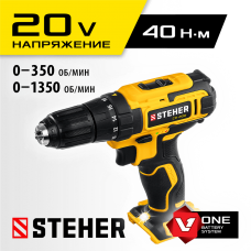 STEHER 20 В, без АКБ, в коробке, дрель-шуруповерт, CD-200 STEHER 20 В, без АКБ, в коробке, дрель-шуруповерт, CD-200