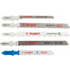 ЗУБР по дереву и металлу пластик. бокс, 5 шт., набор полотен для эл/лобзика 15580-H5 ЗУБР по дереву и металлу пластик. бокс, 5 шт., набор полотен для эл/лобзика 15580-H5