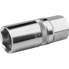 KRAFTOOL 1/2", 16 мм, Cr-V сталь, хромированная, торцовая головка 27812-16_z01 KRAFTOOL 1/2", 16 мм, Cr-V сталь, хромированная, торцовая головка 27812-16_z01