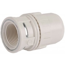 ЗУБР ШиреФит 20 мм, 3/4" "штуцер с гайкой - внутренняя резьба" муфта соединительная 51462-20-3/4 ЗУБР ШиреФит 20 мм, 3/4" "штуцер с гайкой - внутренняя резьба" муфта соединительная 51462-20-3/4