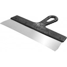 СИБИН 300 мм, нержавеющая полотно, пластмассовая рукоятка, шпатель фасадный 10079-300_z01 СИБИН 300 мм, нержавеющая полотно, пластмассовая рукоятка, шпатель фасадный 10079-300_z01