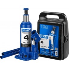 ЗУБР 4 т, 192-374 мм, домкрат бутылочный гидравлический в кейсе T50 43060-4-K_z01 Профессионал ЗУБР 4 т, 192-374 мм, домкрат бутылочный гидравлический в кейсе T50 43060-4-K_z01 Профессионал