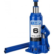 ЗУБР 6 т, 215-415 мм, домкрат бутылочный гидравлический T50 43060-6_z01 Профессионал ЗУБР 6 т, 215-415 мм, домкрат бутылочный гидравлический T50 43060-6_z01 Профессионал