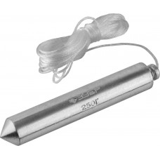 ЗУБР 5 м, 250 г, пластиковый контейнер, отвес строительный со шнуром 0636-250_z01 ЗУБР 5 м, 250 г, пластиковый контейнер, отвес строительный со шнуром 0636-250_z01