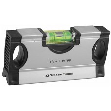 STAYER MINI 1,5 : 100 уровень для "водных" работ с фиксированным углом, 34732-1,5 STAYER MINI 1,5 : 100 уровень для "водных" работ с фиксированным углом, 34732-1,5