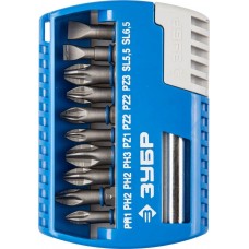 ЗУБР 11 шт., Cr-Mo, биты кованые 26050-H11 ЗУБР 11 шт., Cr-Mo, биты кованые 26050-H11