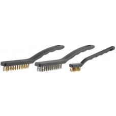 STAYER 3 шт, набор щеток стальных с пластмассовой ручкой 3515-H3 STAYER 3 шт, набор щеток стальных с пластмассовой ручкой 3515-H3