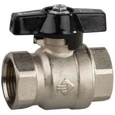 ЗУБР Ø 3/4", ручка "бабочка", кран шаровой полнопроходной "мама-мама" 4-51323-C-3/4 ЗУБР Ø 3/4", ручка "бабочка", кран шаровой полнопроходной "мама-мама" 4-51323-C-3/4