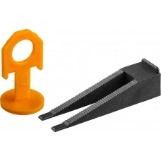 ЗУБР 50+50 шт, система выранивания плитки (клин+зажим) 3384-H50 Мастер ЗУБР 50+50 шт, система выранивания плитки (клин+зажим) 3384-H50 Мастер