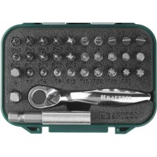 KRAFTOOL Expert 33 шт, Набор бит с мини-трещоткой (26157-H33) KRAFTOOL Expert 33 шт, Набор бит с мини-трещоткой (26157-H33)
