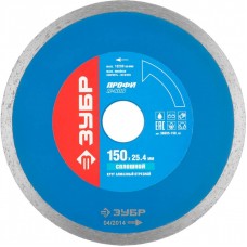 ЗУБР Ø 150х25.4 мм, алмазный, сплошной, круг отрезной для электроплиткореза 36655-150_z01 Профессионал ЗУБР Ø 150х25.4 мм, алмазный, сплошной, круг отрезной для электроплиткореза 36655-150_z01 Профессионал