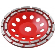 ЗУБР 180 мм, L- 22.2 мм, алмазная, сегментная, двухрядная, чашка шлифовальная по бетону 33376-180 ЗУБР 180 мм, L- 22.2 мм, алмазная, сегментная, двухрядная, чашка шлифовальная по бетону 33376-180