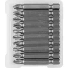 ЗУБР PZ2, 50 мм, 10 шт., биты кованые МАСТЕР 26003-2-50-10 ЗУБР PZ2, 50 мм, 10 шт., биты кованые МАСТЕР 26003-2-50-10