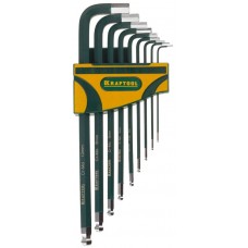 KRAFTOOL 9 шт., ключи имбусовые в наборе HEX INDUSTRIE 27445-H9 KRAFTOOL 9 шт., ключи имбусовые в наборе HEX INDUSTRIE 27445-H9