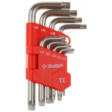 ЗУБР 9 шт., Cr-V, ключи имбусовые короткие 27462-1_z02 ЗУБР 9 шт., Cr-V, ключи имбусовые короткие 27462-1_z02