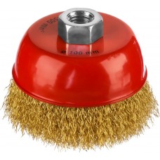 MIRAX Ø 100 мм, проволока 0.3 мм, щетка чашечная для УШМ 35142-100 MIRAX Ø 100 мм, проволока 0.3 мм, щетка чашечная для УШМ 35142-100