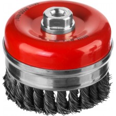 MIRAX Ø 100 мм, проволока 0.5 мм, усиленная щетка чашечная для УШМ 35144-100 MIRAX Ø 100 мм, проволока 0.5 мм, усиленная щетка чашечная для УШМ 35144-100