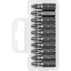 ЗУБР PH2, 25 мм, 10 шт., биты кованые МАСТЕР 26001-2-25-10 ЗУБР PH2, 25 мм, 10 шт., биты кованые МАСТЕР 26001-2-25-10