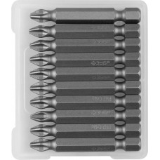 ЗУБР PH2, 50 мм, 10 шт., биты кованые МАСТЕР 26001-2-50-10 ЗУБР PH2, 50 мм, 10 шт., биты кованые МАСТЕР 26001-2-50-10