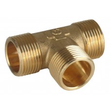 GENERAL FITTINGS 3/4", латунь, "штуцер - штуцер - штуцер", тройник 51054-3/4 GENERAL FITTINGS 3/4", латунь, "штуцер - штуцер - штуцер", тройник 51054-3/4