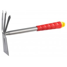 GRINDA 305 мм, 3 зубца, коннекторная система, углеродистая сталь, прямое лезвие, мотыжка садовая 8-421435_z01 GRINDA 305 мм, 3 зубца, коннекторная система, углеродистая сталь, прямое лезвие, мотыжка садовая 8-421435_z01