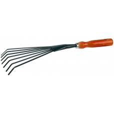 GRINDA 390 мм, деревянная ручка, грабельки веерные с плоскими зубцами 8-421253_z01 GRINDA 390 мм, деревянная ручка, грабельки веерные с плоскими зубцами 8-421253_z01