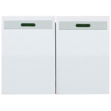 СВЕТОЗАР двухклавишный, без вставки и рамки, выключатель "ЭФФЕКТ" SV-54435-W СВЕТОЗАР двухклавишный, без вставки и рамки, выключатель "ЭФФЕКТ" SV-54435-W