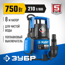 ЗУБР 750 Вт, дренажный насос с минимальным уровнем откачки, Профессионал (НПЧ-Т3-750) ЗУБР 750 Вт, дренажный насос с минимальным уровнем откачки, Профессионал (НПЧ-Т3-750)