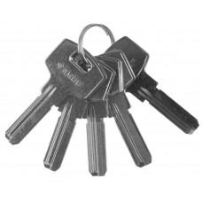 ЗУБР 5 шт, компьютерный тип, заготовка ключа для цилиндровых механизмов 52196_z01 ЗУБР 5 шт, компьютерный тип, заготовка ключа для цилиндровых механизмов 52196_z01