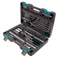 Набор инструментов, 1/2, 1/4, CrV, пластиковый кейс, 82 предмета Stels, ( 14105 ) Набор инструментов, 1/2, 1/4, CrV, пластиковый кейс, 82 предмета Stels, ( 14105 )