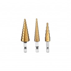 Набор сверл ступенчатых DEKO DH20 3-12, 4-12, 4-20 мм, 3 шт 065-0688 Набор сверл ступенчатых DEKO DH20 3-12, 4-12, 4-20 мм, 3 шт 065-0688