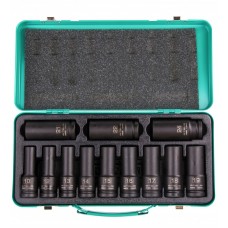 Набор ударных глубоких шестигранных торцевых головок 1/2", 10-24 мм, в кейсе 12 шт Stels, ( 13998 ) Набор ударных глубоких шестигранных торцевых головок 1/2", 10-24 мм, в кейсе 12 шт Stels, ( 13998 )