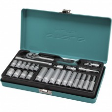 Набор торцевых головок с трещоткой, 1/4, 26 предметов Stels, ( 13574 ) Набор торцевых головок с трещоткой, 1/4, 26 предметов Stels, ( 13574 )