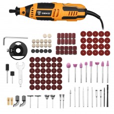 Электрический гравер с регулировкой скорости 200Вт DEKO DKRT200E + набор аксессуаров 126 штук 063-1415 Электрический гравер с регулировкой скорости 200Вт DEKO DKRT200E + набор аксессуаров 126 штук 063-1415