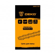 Цепь для пилы DEKO СS2, 6", 1/4", 1.4 мм, 36 звеньев 063-4371 Цепь для пилы DEKO СS2, 6", 1/4", 1.4 мм, 36 звеньев 063-4371