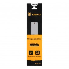 Шина для цепной пилы DEKO CS1, 6", 1.4 мм, 36 звеньев 063-4370 Шина для цепной пилы DEKO CS1, 6", 1.4 мм, 36 звеньев 063-4370