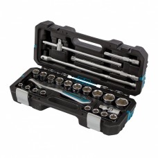 Набор инструментов 24 предмета, 120 зубьев, CrV, 1/2 Gross ( 14147 ) Набор инструментов 24 предмета, 120 зубьев, CrV, 1/2 Gross ( 14147 )