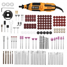 Электрический гравер с регулировкой скорости 200Вт DEKO DKRT200E + набор аксессуаров 175 штук 063-1416 Электрический гравер с регулировкой скорости 200Вт DEKO DKRT200E + набор аксессуаров 175 штук 063-1416