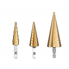 Набор сверл ступенчатых DEKO DH21, 4-12 мм, 4-20 мм, 4-32 мм, 3 шт 065-0689 Набор сверл ступенчатых DEKO DH21, 4-12 мм, 4-20 мм, 4-32 мм, 3 шт 065-0689